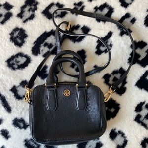 Tory Burch black leather mini bag